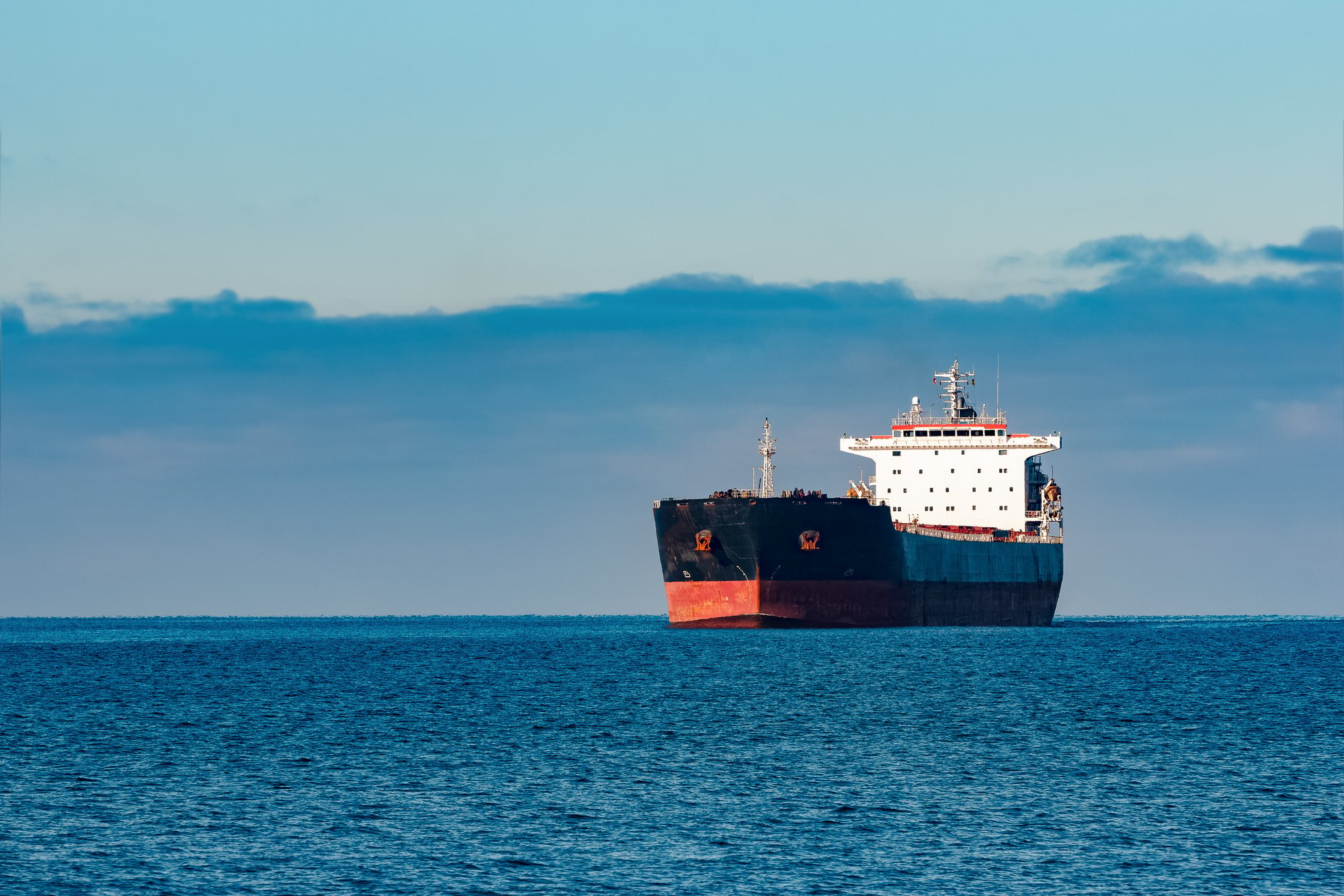 Cargo Ship in the Ocean 